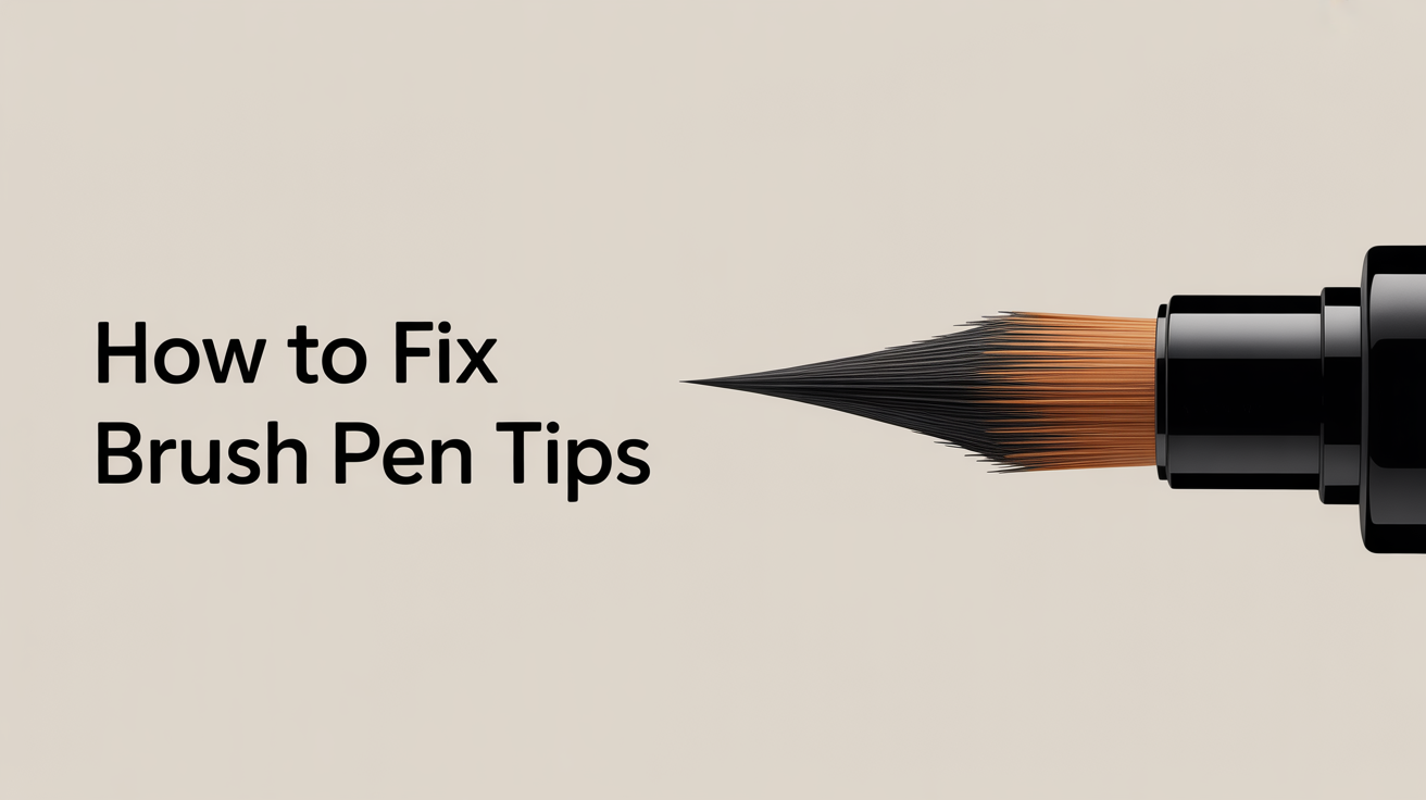How to Fix Frayed Brush Pen Tips