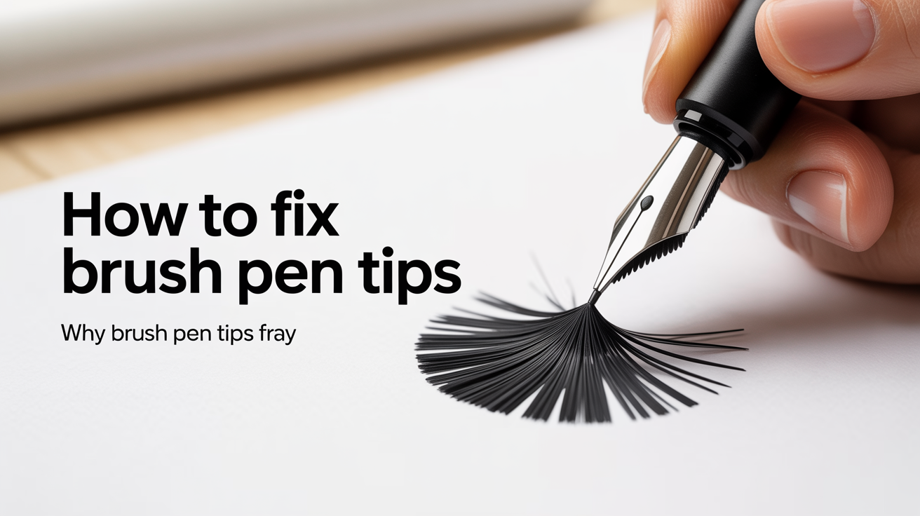 Why Brush Pen Tips Fray