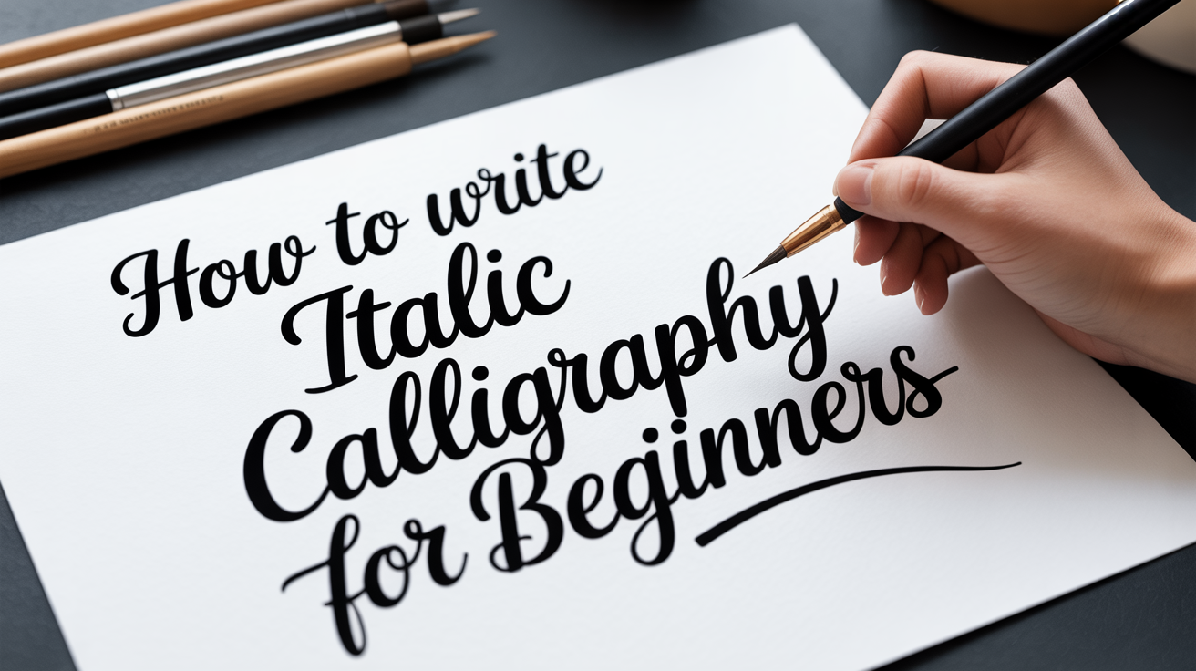 How to Write Italic Calligraphy for Beginners
