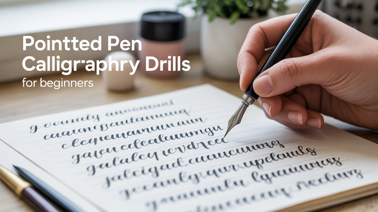 Pointed Pen Calligraphy Drills for Beginners