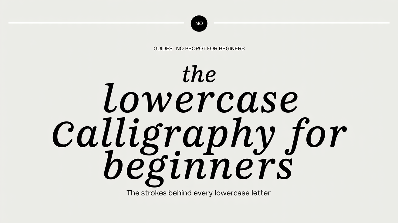 The Strokes Behind Every Lowercase Letter
